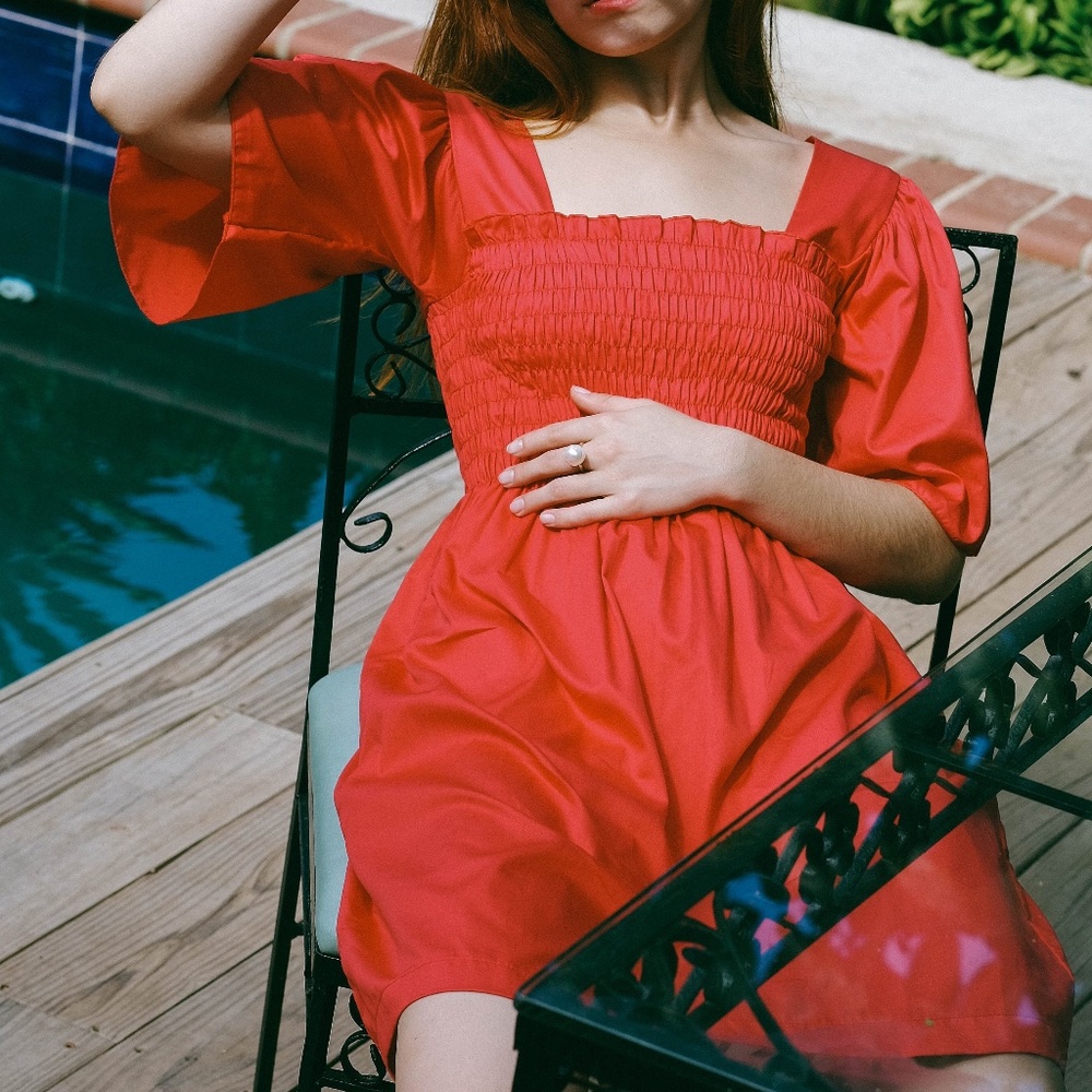 Lisa Says Gah Toni Mini Dress in Red (Size Small, NWOT)